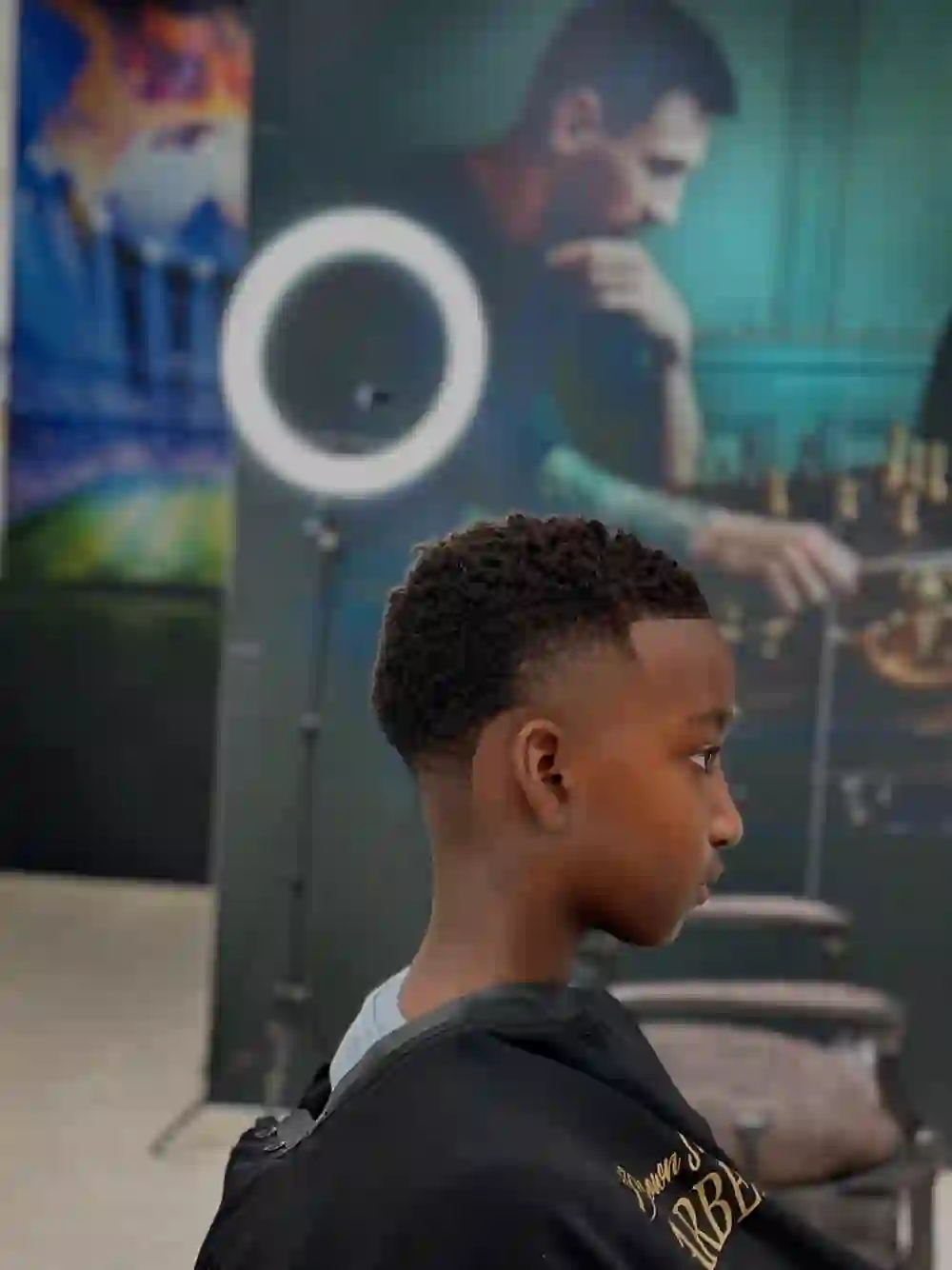 Fresh fade on a young client
